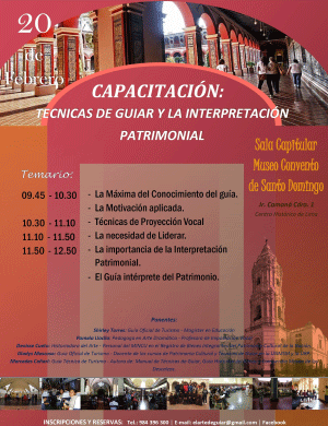 Técnicas de Guiar y la Interpretación Patrimonial