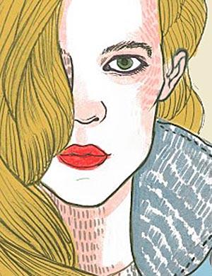 Dibujando a Christina Rosenvinge
