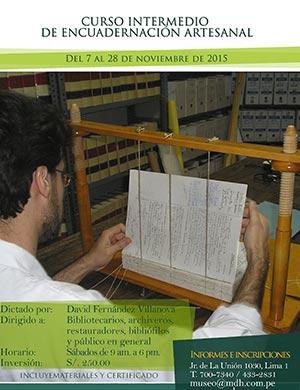 Curso intermedio de Encuadernación Artesanal