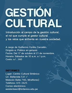 Taller de Gestión Cultural